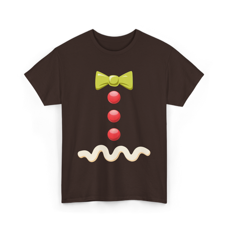 Gingerbread Bow Tie Costume T-Shirt - Dark Chocolate