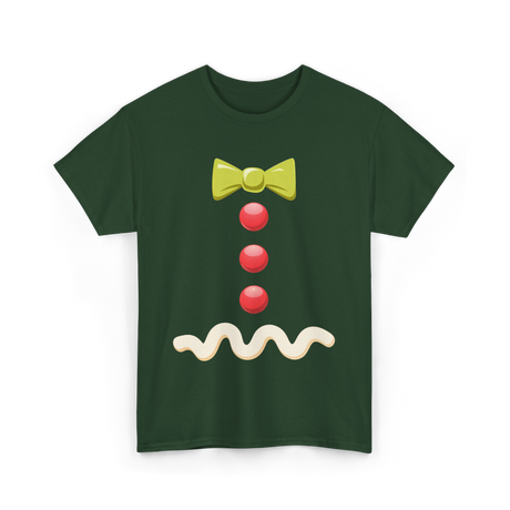 Gingerbread Bow Tie Costume T-Shirt - Forest Green