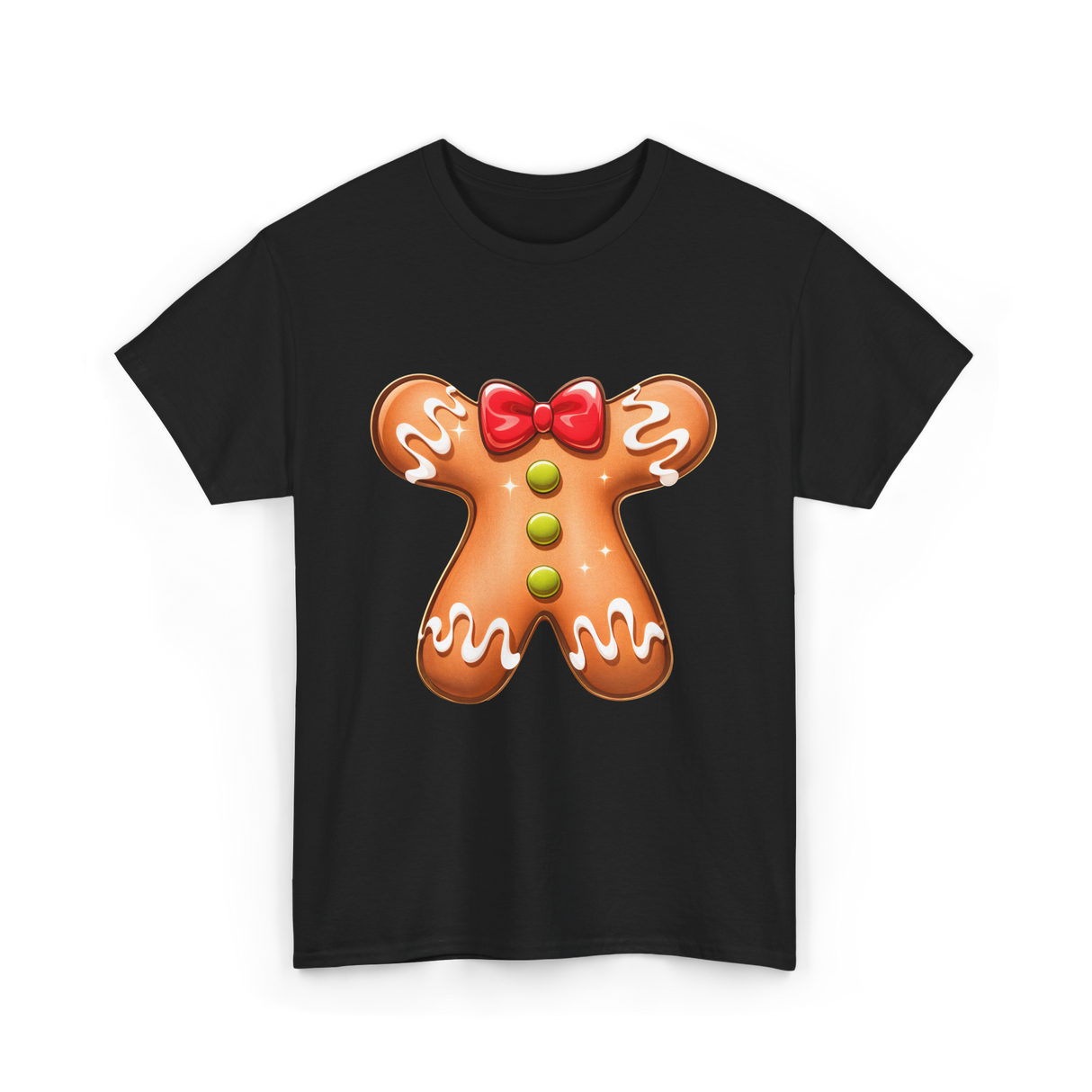 Gingerbread Man Costume Gingerbread T-Shirt - Black