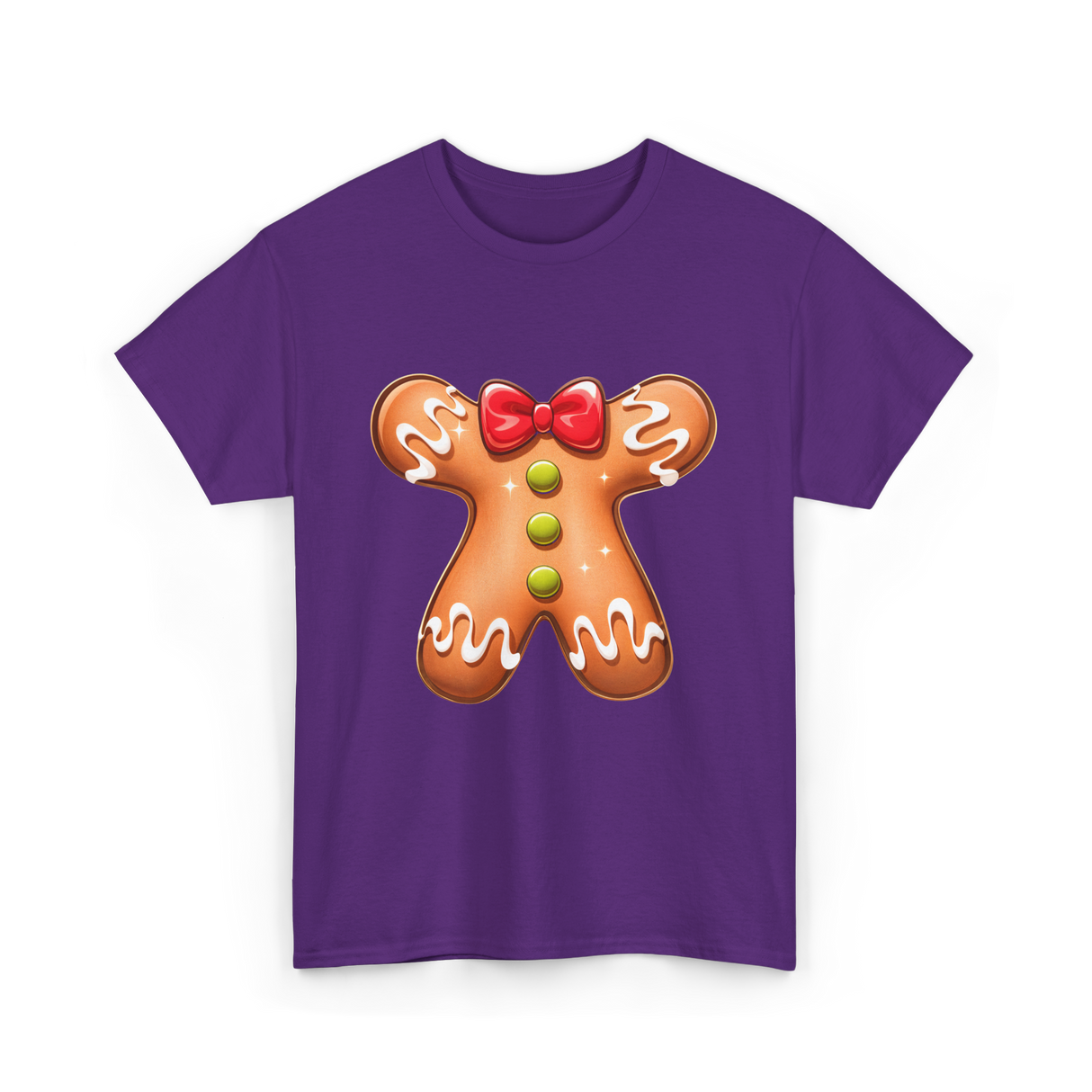 Gingerbread Man Costume Gingerbread T-Shirt - Purple