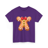 Gingerbread Man Costume Gingerbread T-Shirt - Purple