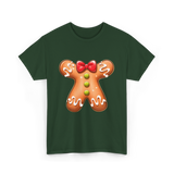 Gingerbread Man Costume Gingerbread T-Shirt - Forest Green