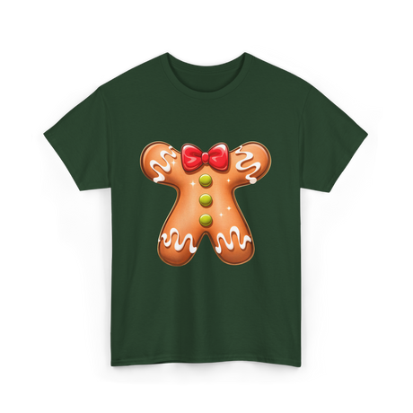 Gingerbread Man Costume Gingerbread T-Shirt - Forest Green