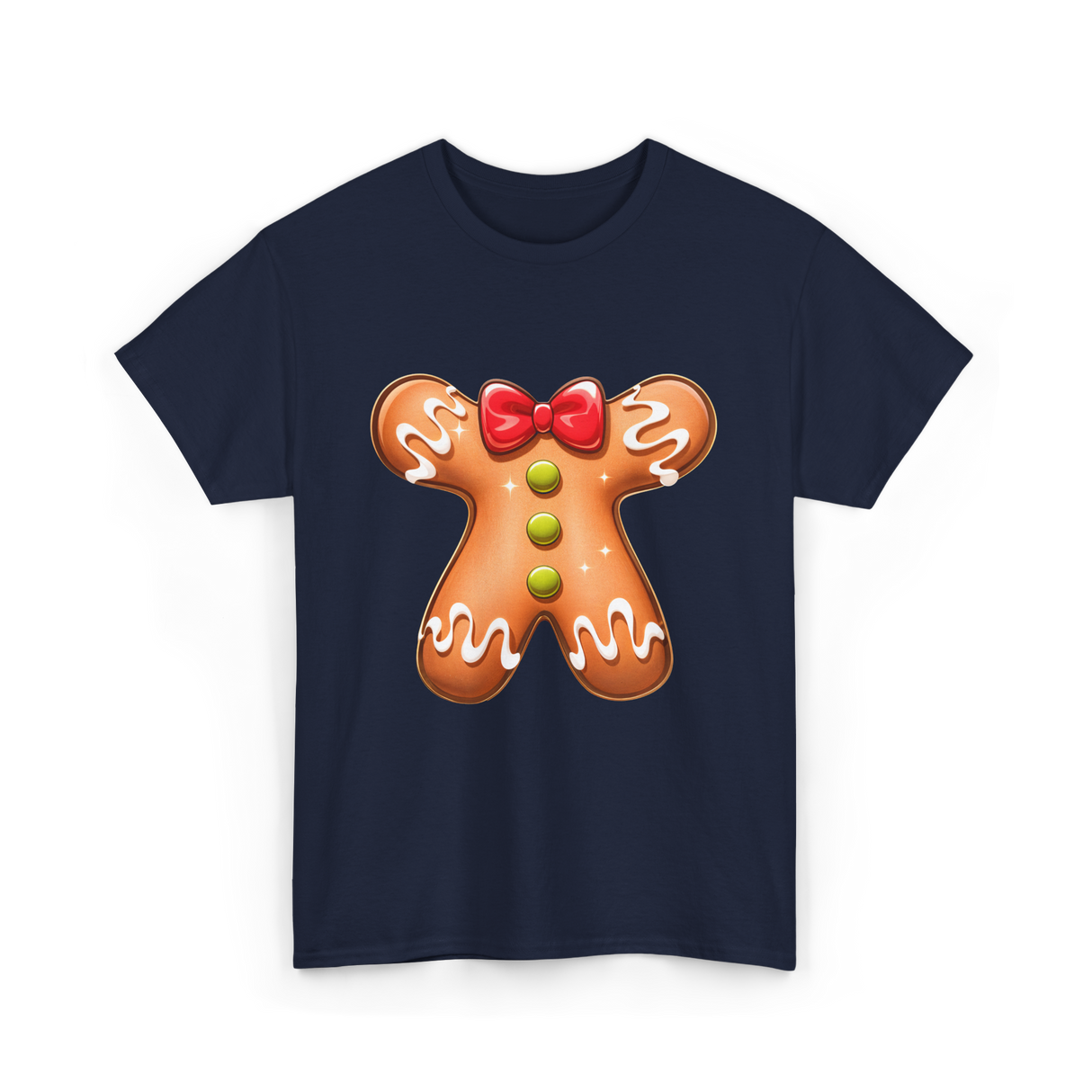 Gingerbread Man Costume Gingerbread T-Shirt - Navy