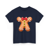 Gingerbread Man Costume Gingerbread T-Shirt - Navy