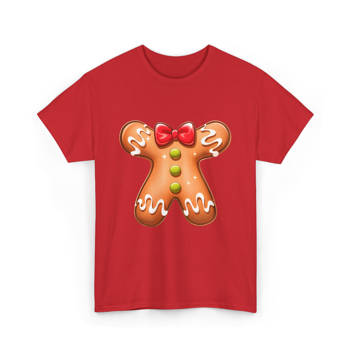 Gingerbread Man Costume Gingerbread T-Shirt - Red