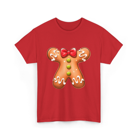 Gingerbread Man Costume Gingerbread T-Shirt - Red