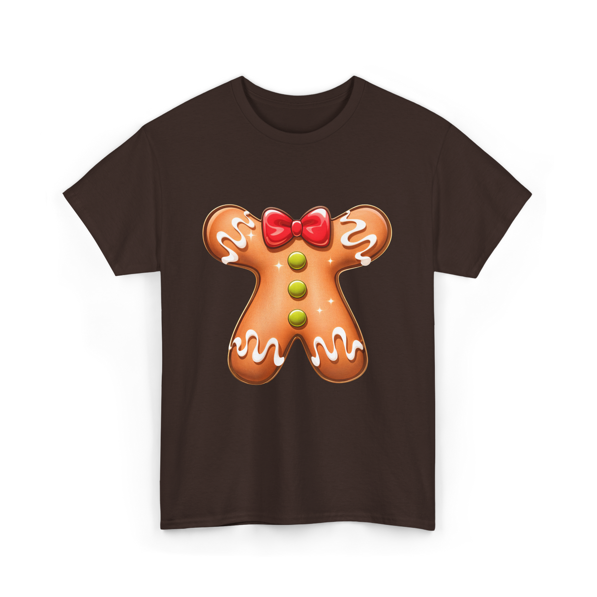 Gingerbread Man Costume Gingerbread T-Shirt - Dark Chocolate