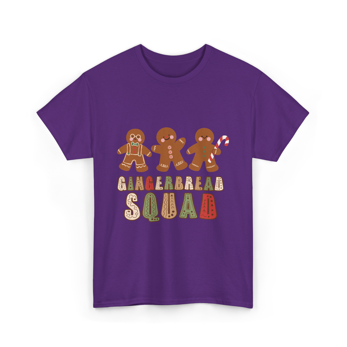 Gingerbread Squad Cookie Squad T-Shirt - Purple