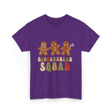 Gingerbread Squad Cookie Squad T-Shirt - Purple