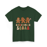 Gingerbread Squad Cookie Squad T-Shirt - Forest Green