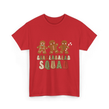 Gingerbread Squad Cookie Squad T-Shirt - Red