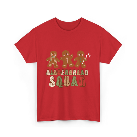 Gingerbread Squad Cookie Squad T-Shirt - Red