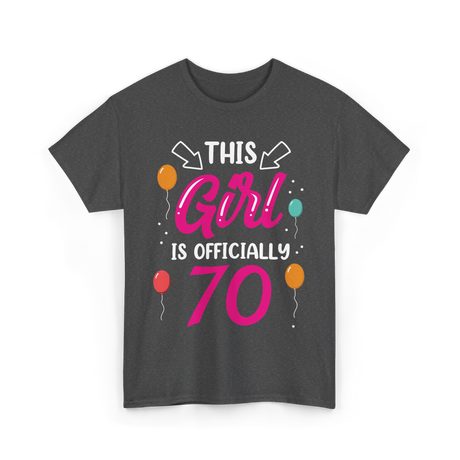 Girl 70 Celebration Event T-Shirt - Dark Heather