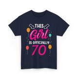 Girl 70 Celebration Event T-Shirt - Navy