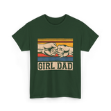 Girl Dad Father Daughters T-Shirt - Forest Green