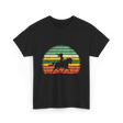 Girl Horse Riding Vintage Cowgirl T-Shirt - Black
