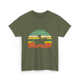 Girl Horse Riding Vintage Cowgirl T-Shirt - Military Green