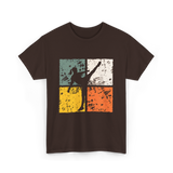 Girl Muay Thai Kickboxer Martial Arts T-Shirt - Dark Chocolate