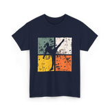 Girl Muay Thai Kickboxer Martial Arts T-Shirt - Navy