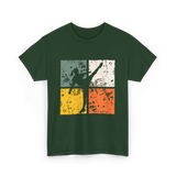 Girl Muay Thai Kickboxer Martial Arts T-Shirt - Forest Green