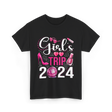 Girls Trip 2024 Friends T-Shirt - Black