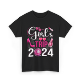 Girls Trip 2024 Friends T-Shirt - Black