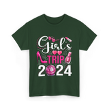 Girls Trip 2024 Friends T-Shirt - Forest Green