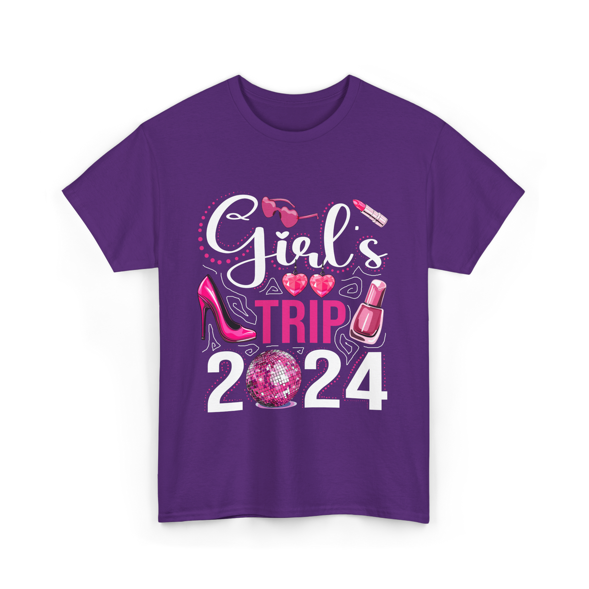 Girls Trip 2024 Friends T-Shirt - Purple