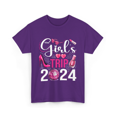 Girls Trip 2024 Friends T-Shirt - Purple