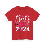 Girls Trip 2024 Friends T-Shirt - Red