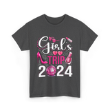 Girls Trip 2024 Friends T-Shirt - Dark Heather