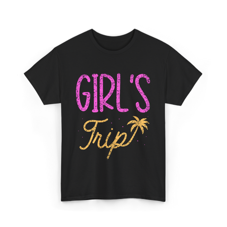 Girls Trip Travel Adventure T-Shirt - Black