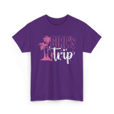 Girl's Trip Travel Adventure T-Shirt - Purple