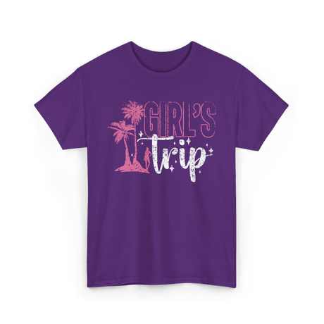 Girl's Trip Travel Adventure T-Shirt - Purple