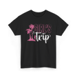 Girl's Trip Travel Adventure T-Shirt - Black