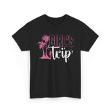 Girl's Trip Travel Adventure T-Shirt - Black