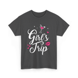 Girl's Trip Travel Adventure T-Shirt - Dark Heather