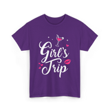 Girl's Trip Travel Adventure T-Shirt - Purple