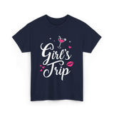 Girl's Trip Travel Adventure T-Shirt - Navy