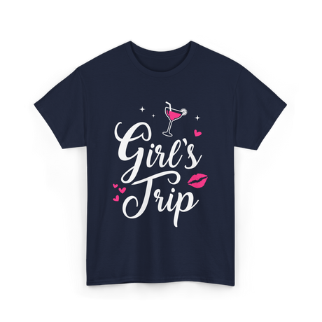 Girl's Trip Travel Adventure T-Shirt - Navy