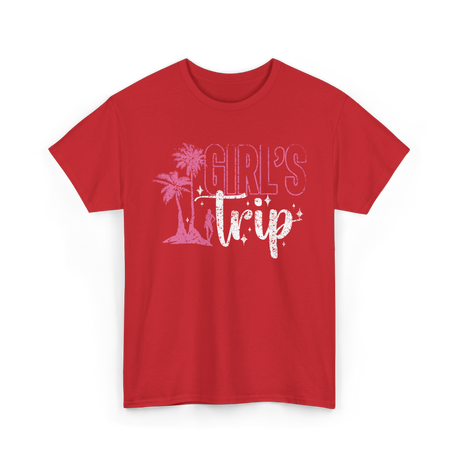 Girl's Trip Travel Adventure T-Shirt - Red