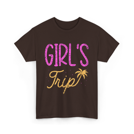 Girls Trip Travel Adventure T-Shirt - Dark Chocolate