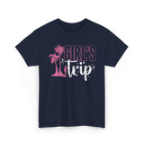 Girl's Trip Travel Adventure T-Shirt - Navy