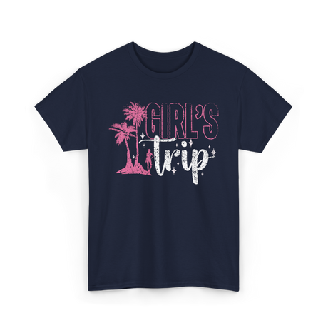 Girl's Trip Travel Adventure T-Shirt - Navy