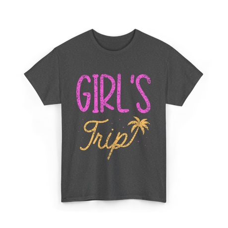 Girls Trip Travel Adventure T-Shirt - Dark Heather