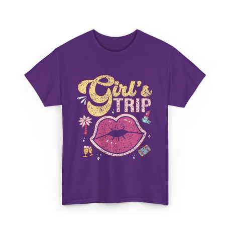 Girl's Trip Travel Girls T-Shirt - Purple