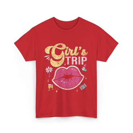 Girl's Trip Travel Girls T-Shirt - Red