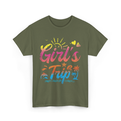 Girl's Trip Travel Girls Trip T-Shirt - Military Green