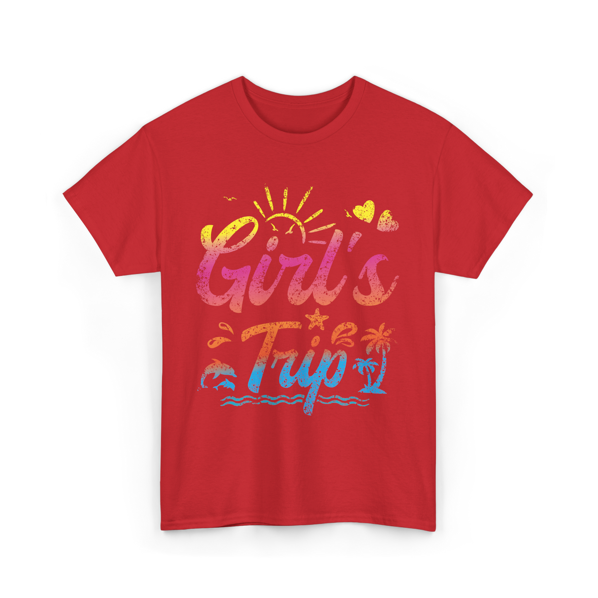 Girl's Trip Travel Girls Trip T-Shirt - Red